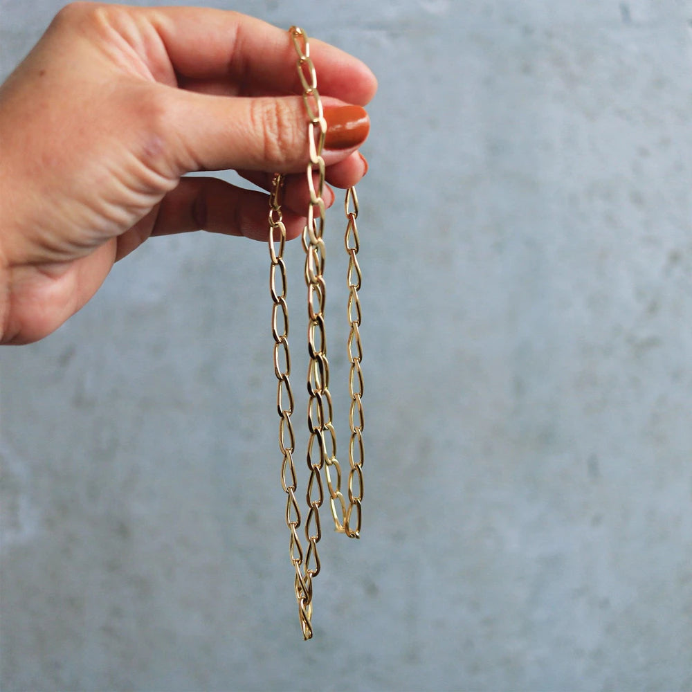 Yellow Gold Twisted Cable Link Chain