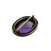 Victorian Oval Amethyst &amp; Seed Pearl Brooch