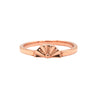 Rose Gold Starburst Fan Stackable Ring