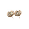 Round Diamond &amp; Halo Stud Earrings