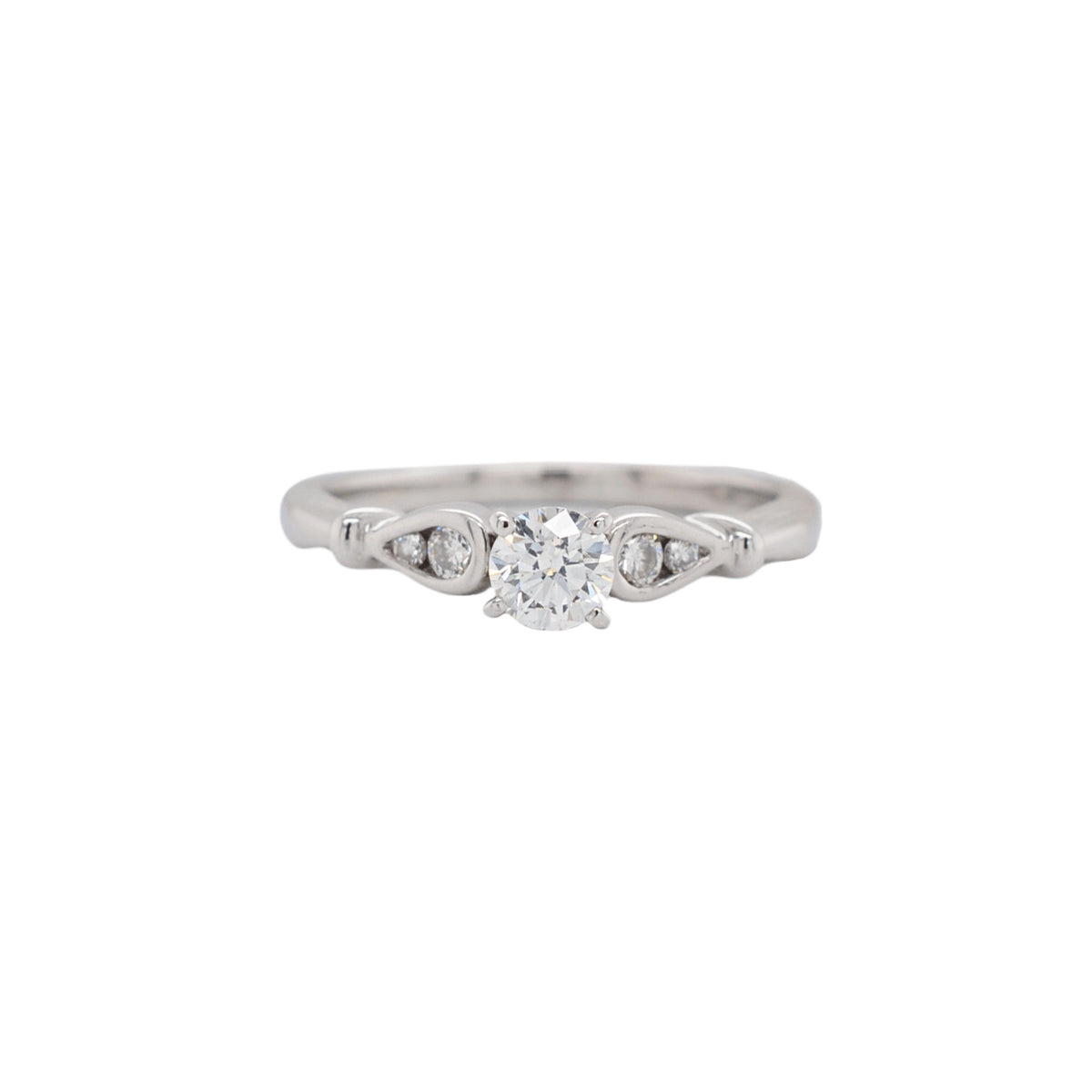 Five Stone Brilliant Cut Diamond Engagement Ring