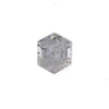 0.55ct Hexagon Rose Cut Salt &amp; Pepper Diamond