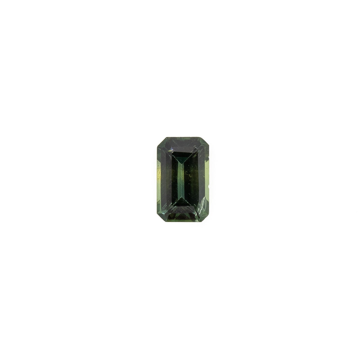0.36ct Untreated Emerald Cut Green Sapphire