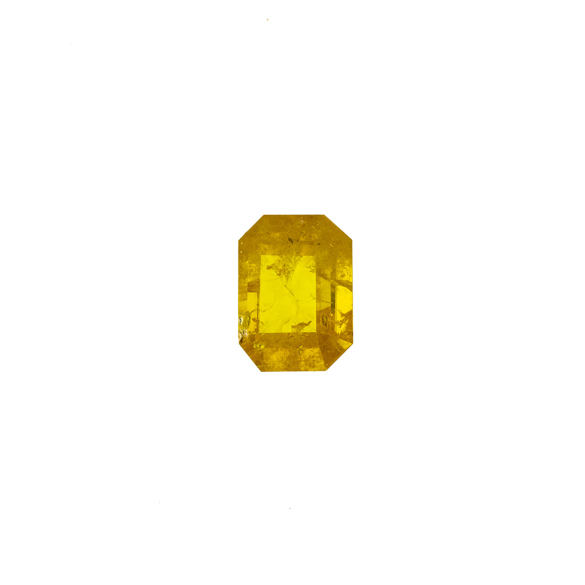 0.49ct Rose Cut/Emerald Cut Yellow Diamond