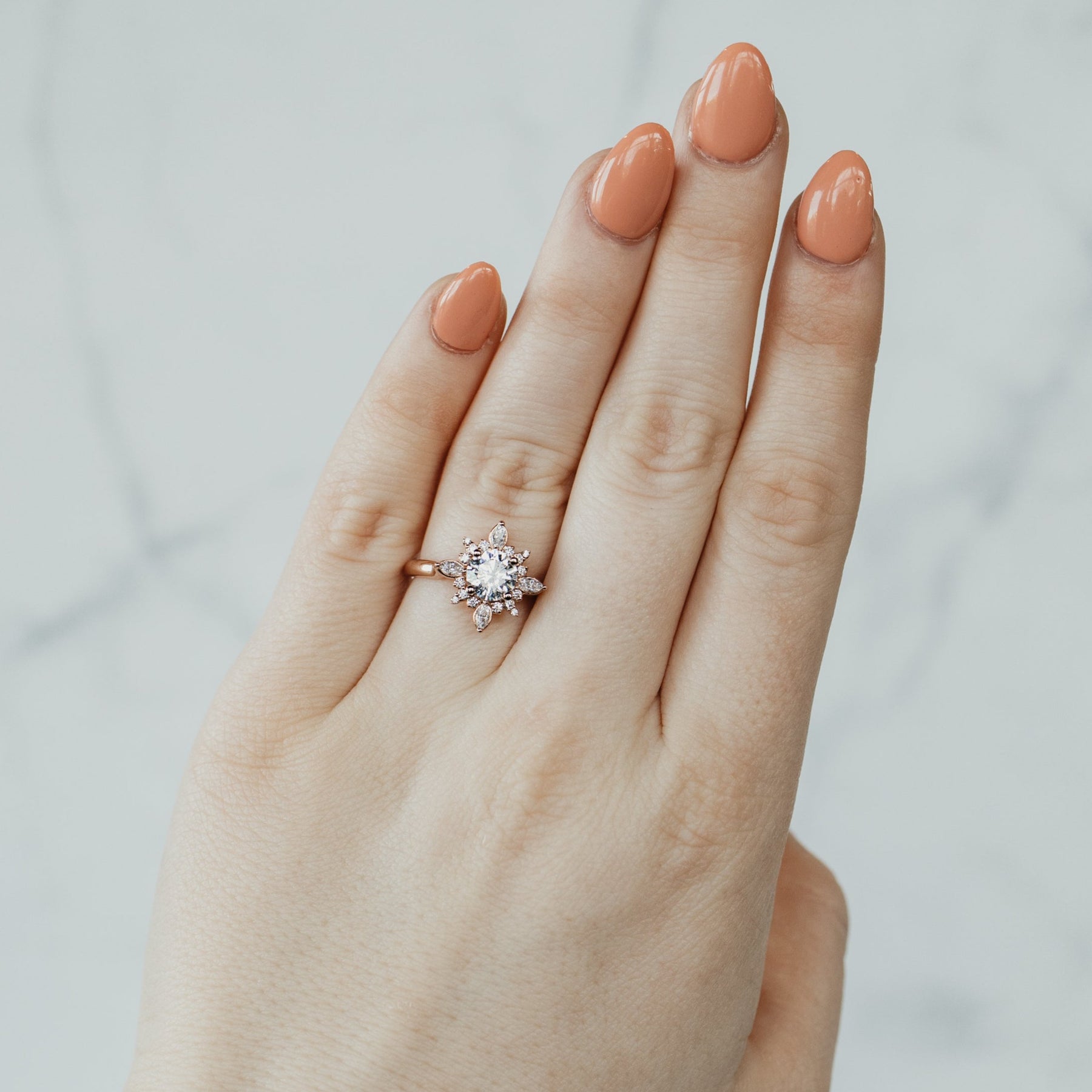 Round Cut Infinity Twist Moissanite Engagement Ring In 950 Platinum |  Fascinating Diamonds