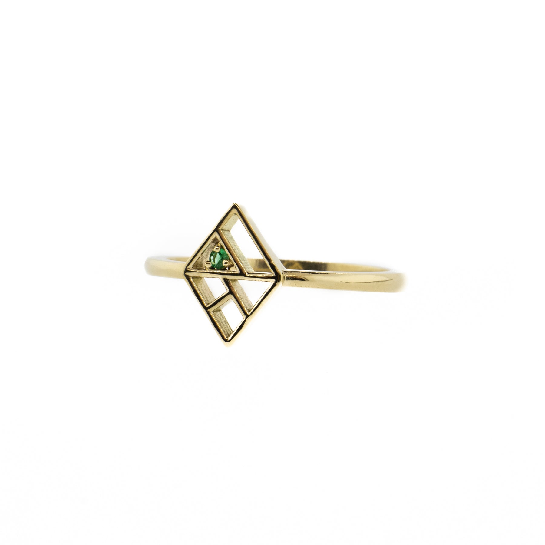 The Baraka Ring with Emerald