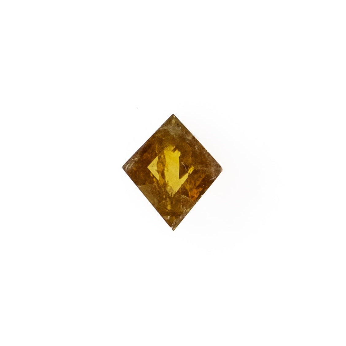 0.68ct Kite-Cut Rustic Burnt Orange Diamond