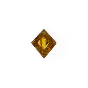 0.68ct Kite-Cut Rustic Burnt Orange Diamond
