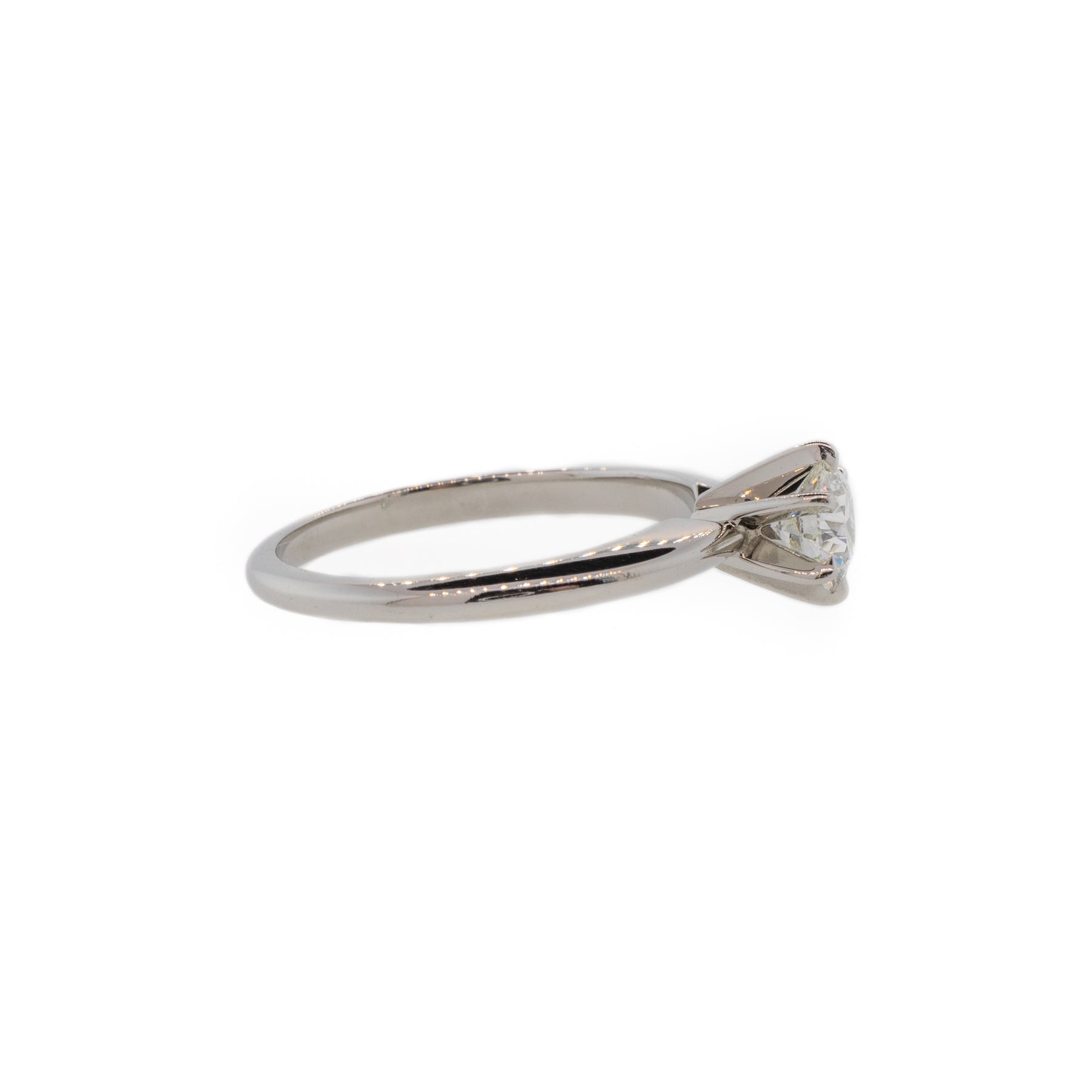 Platinum & Diamond Six-Prong Solitiare Ring