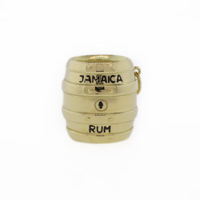 14K Yellow Gold Jamaican Rum Barrel Charm