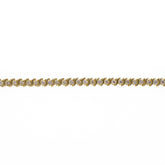 Yellow Gold and Natural Diamond Tennis Line Bracelet