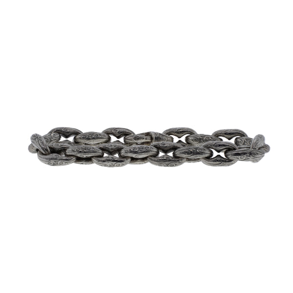 【2plan】24FW★ [LAN ARCHIVE] Sage Hook Bracelet Sterling Silver Daisy Flower Link Bracelet w/ Crystals. For