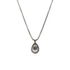 Round Brilliant Floating Diamond Necklace and Box Chain