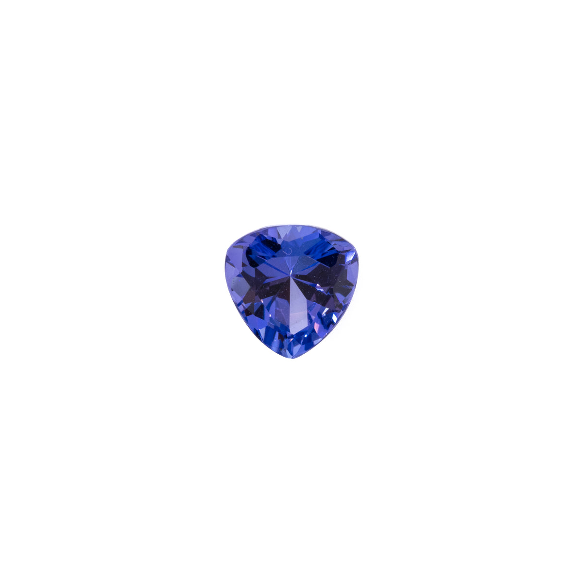 1.10ct Custom Trillion Cut Violet Blue Tanzanite