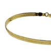 Solid 14K Yellow Gold Flexible Herringbone Bracelet