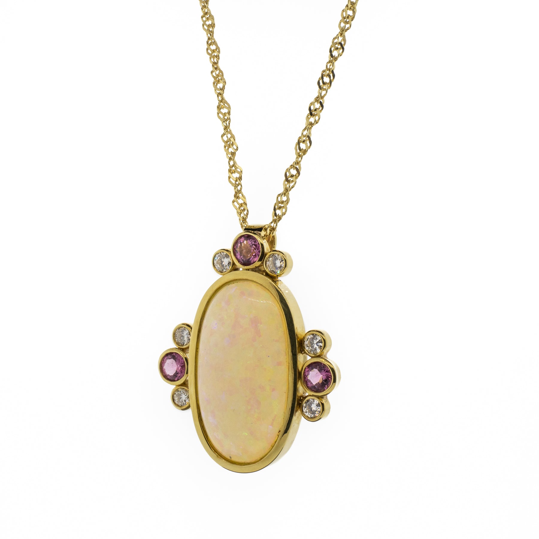 Pink tourmaline Pendant October Birthstone jewelry for women – Kiri Kiri