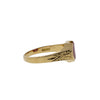 Art Deco Oval Buff Top Lab Ruby Ring