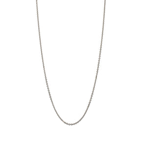 White Gold Adjustable Light Cable Chain