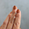 Baguette Cut Diamond Bezel Set Huggie Hoops