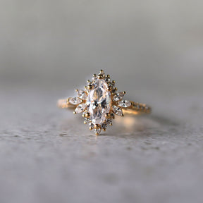 Marquise Cut Diamond 14K Engagement Ring