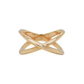 Negative Space Knife Edge Gold Ring