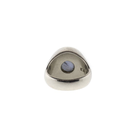 Natural Star Sapphire Platinum Ring