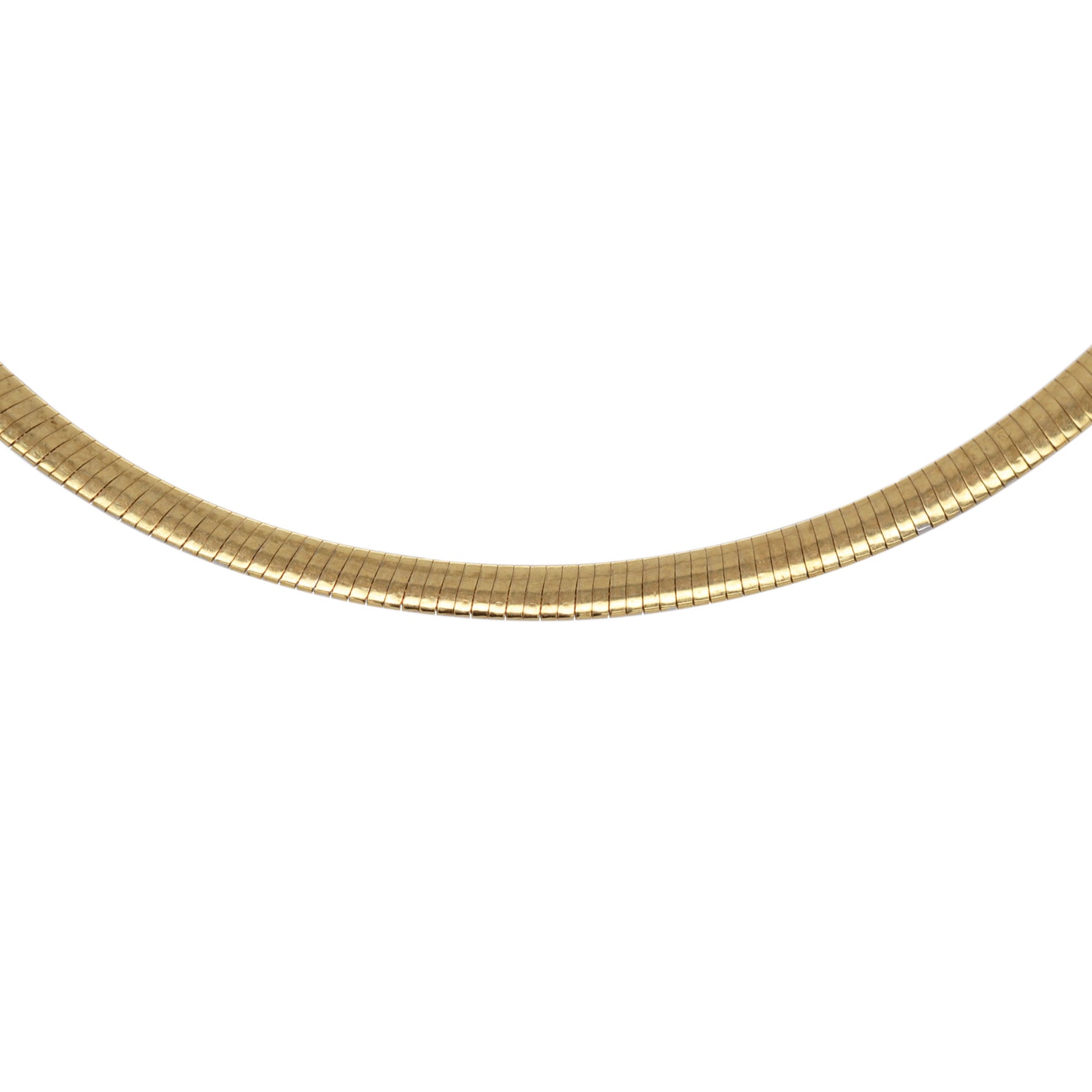 White Gold Light Omega Necklace – 2.5mm – JewelryCircle.com