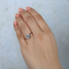 Round Diamond Solitaire Eight Prong 14K White Gold Engagement Ring