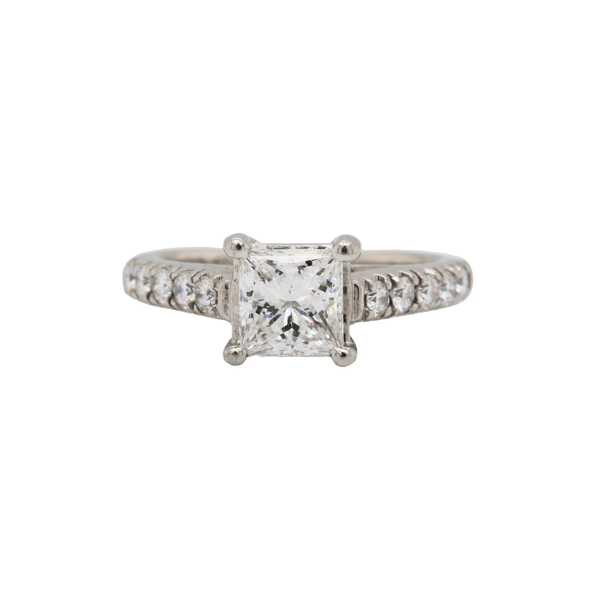 Princess Cut Diamond & Platinum Engagement Ring