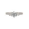 Round Brilliant Cut Diamond 18K White Gold Ring