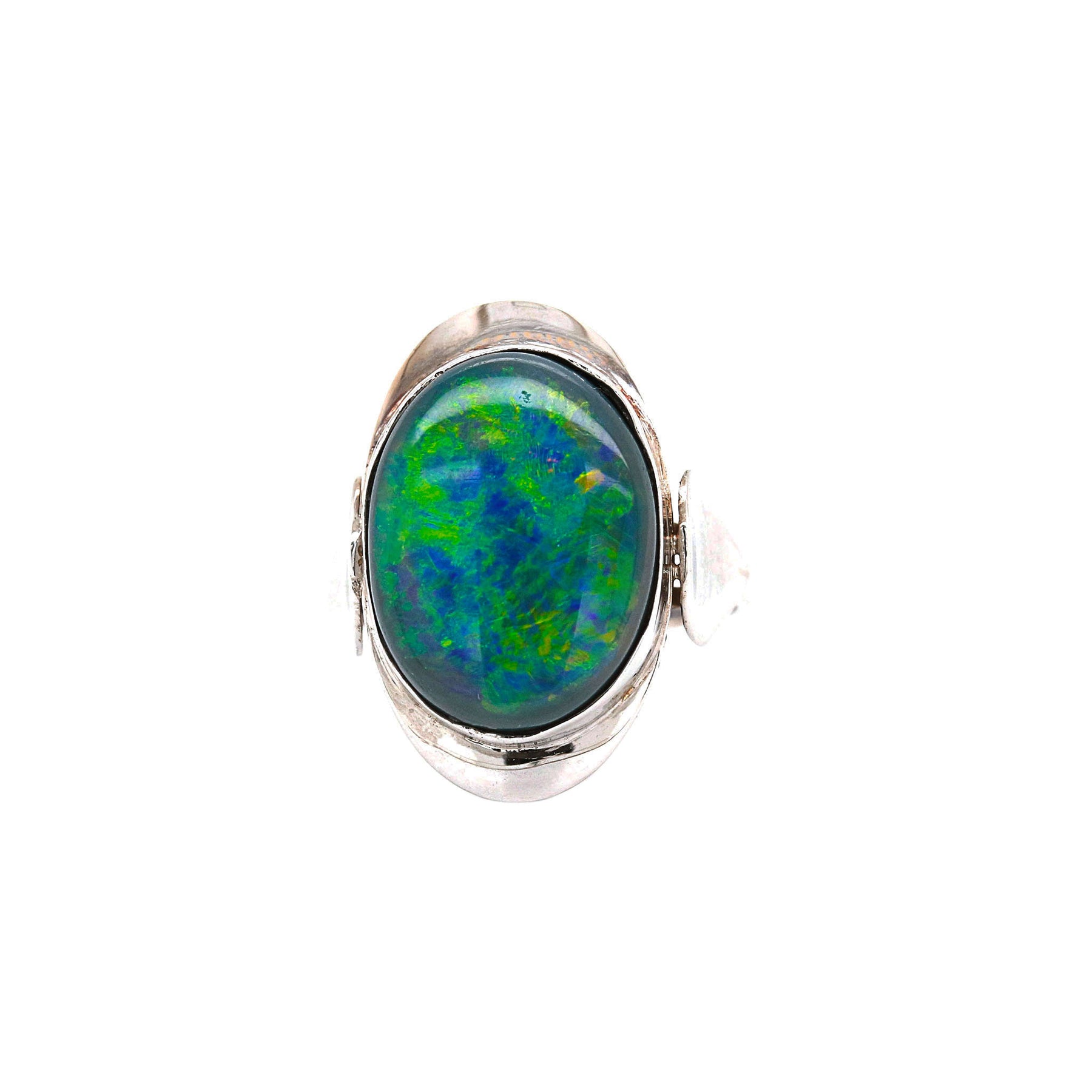 Australian Opal Arts & Crafts Ring